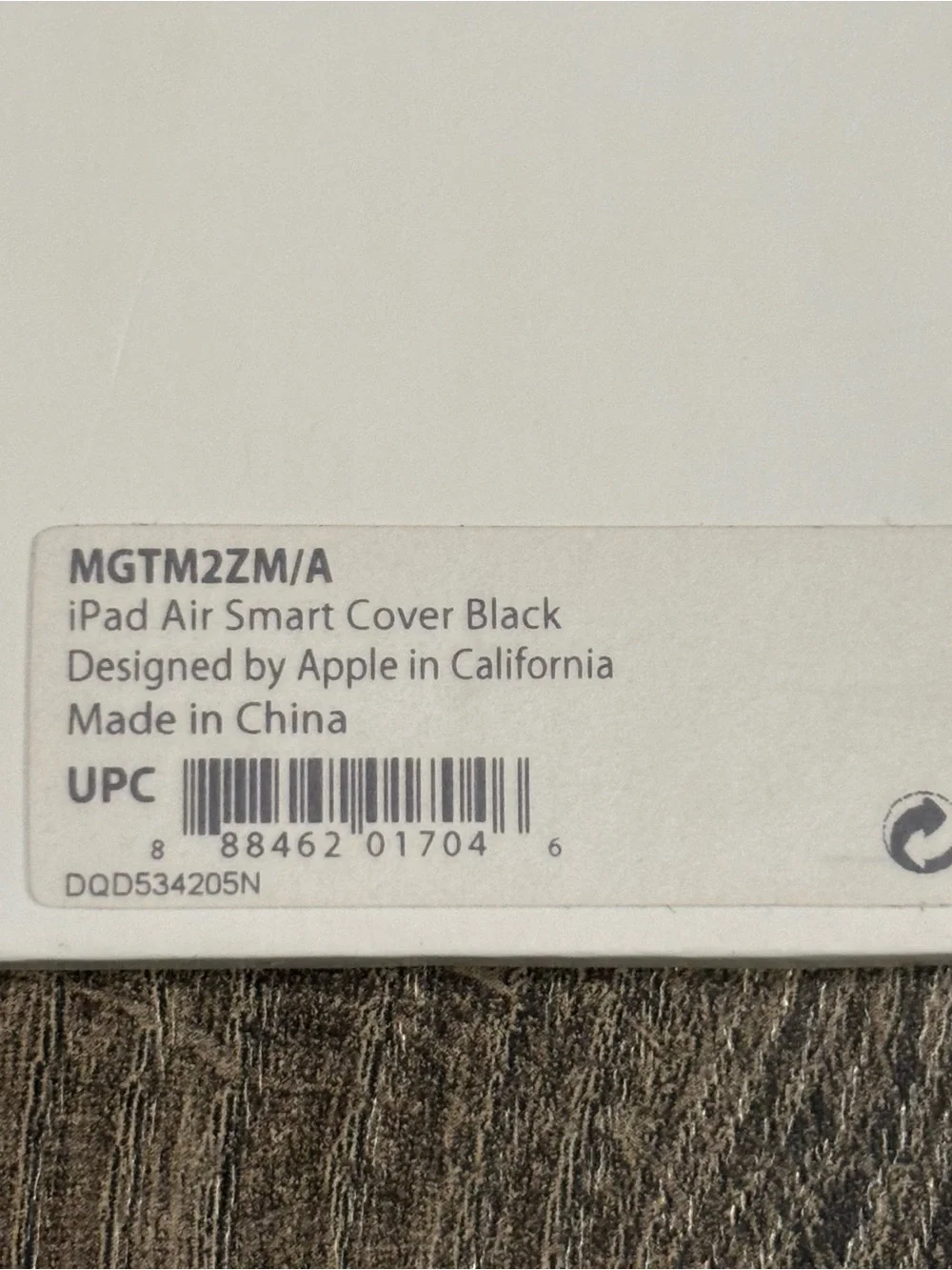 Apple iPad Air Smart Cover in Black/ Charcoal MGTM2ZM/A